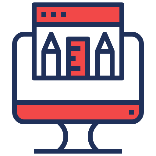 Computer graphs icon