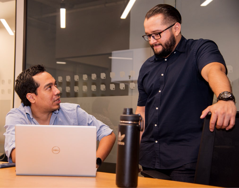 HiView employees discussing